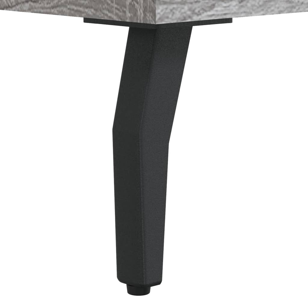 Panca Porta Scarpe Grigio Sonoma 102x35x55 cm Legno Multistrato
