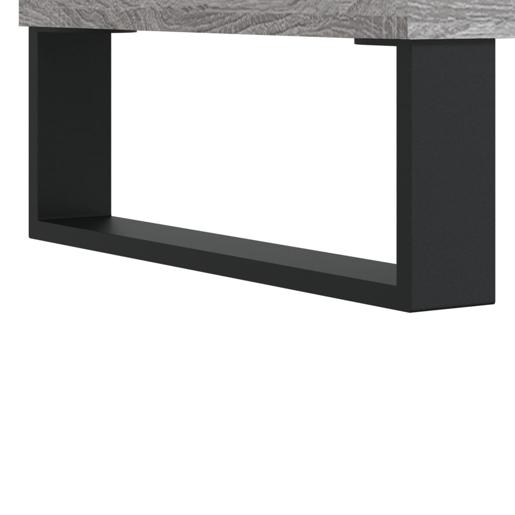 Panca Porta Scarpe Grigio Sonoma 102x35x55 cm Legno Multistrato