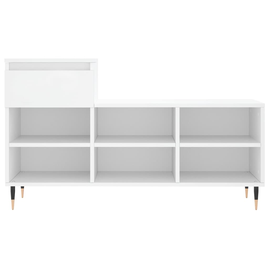 Scarpiera Bianca 102x36x60 cm in Legno Multistrato