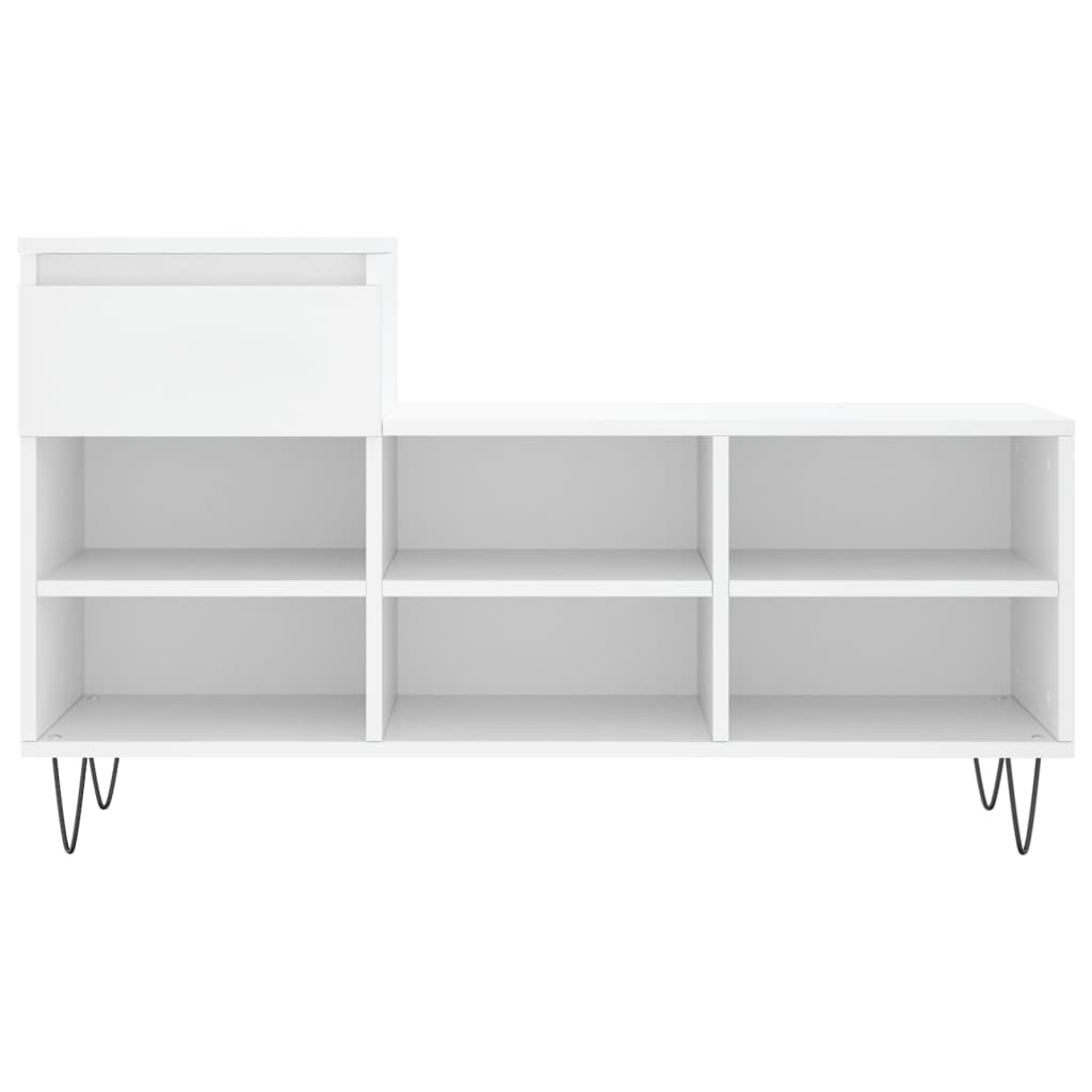 Scarpiera Bianca 102x36x60 cm in Legno Multistrato