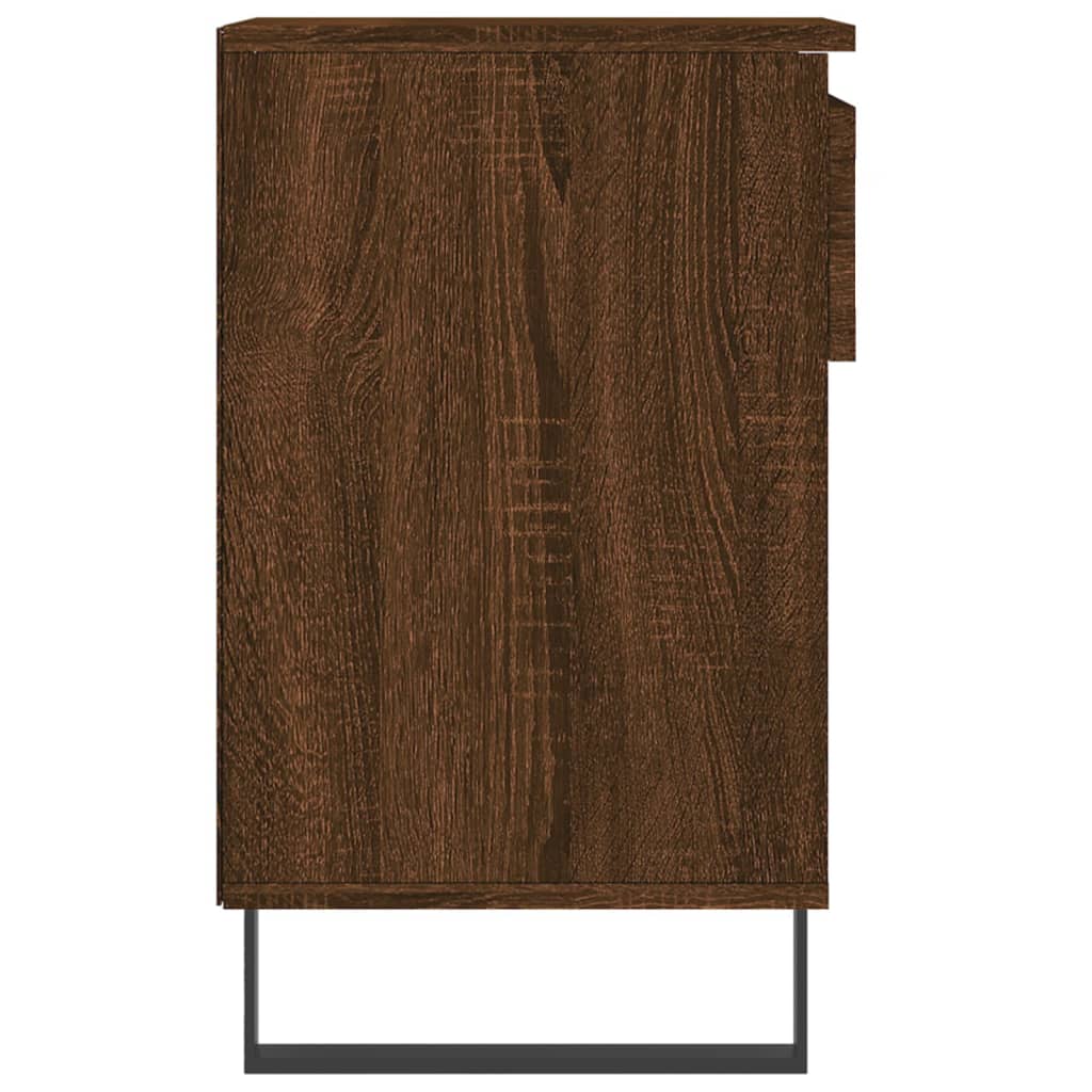Scarpiera Rovere Marrone 102x36x60 cm in Legno Multistrato