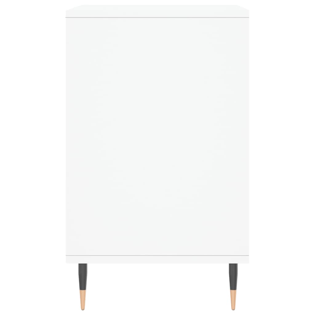 Scarpiera Bianco Lucido 102x36x60 cm in Legno Multistrato