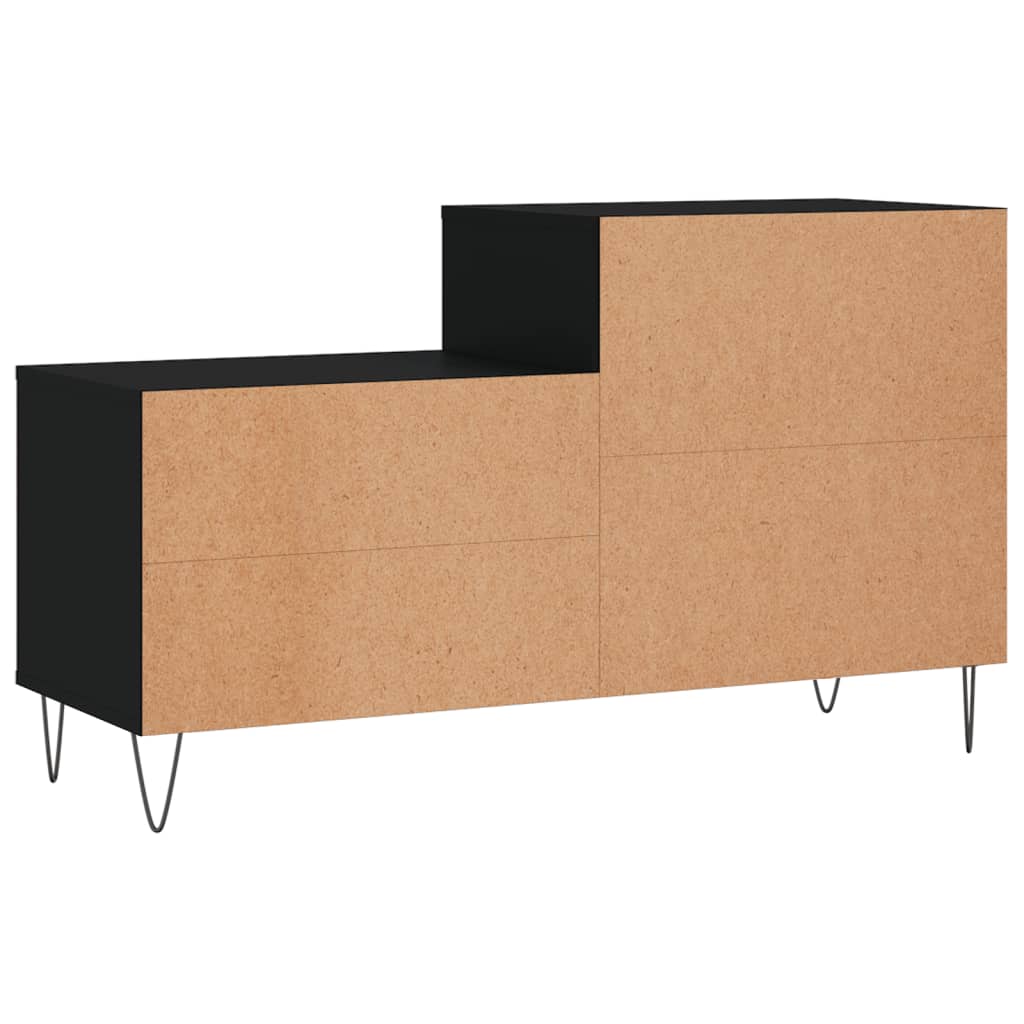 Scarpiera Nera 102x36x60 cm in Legno Multistrato