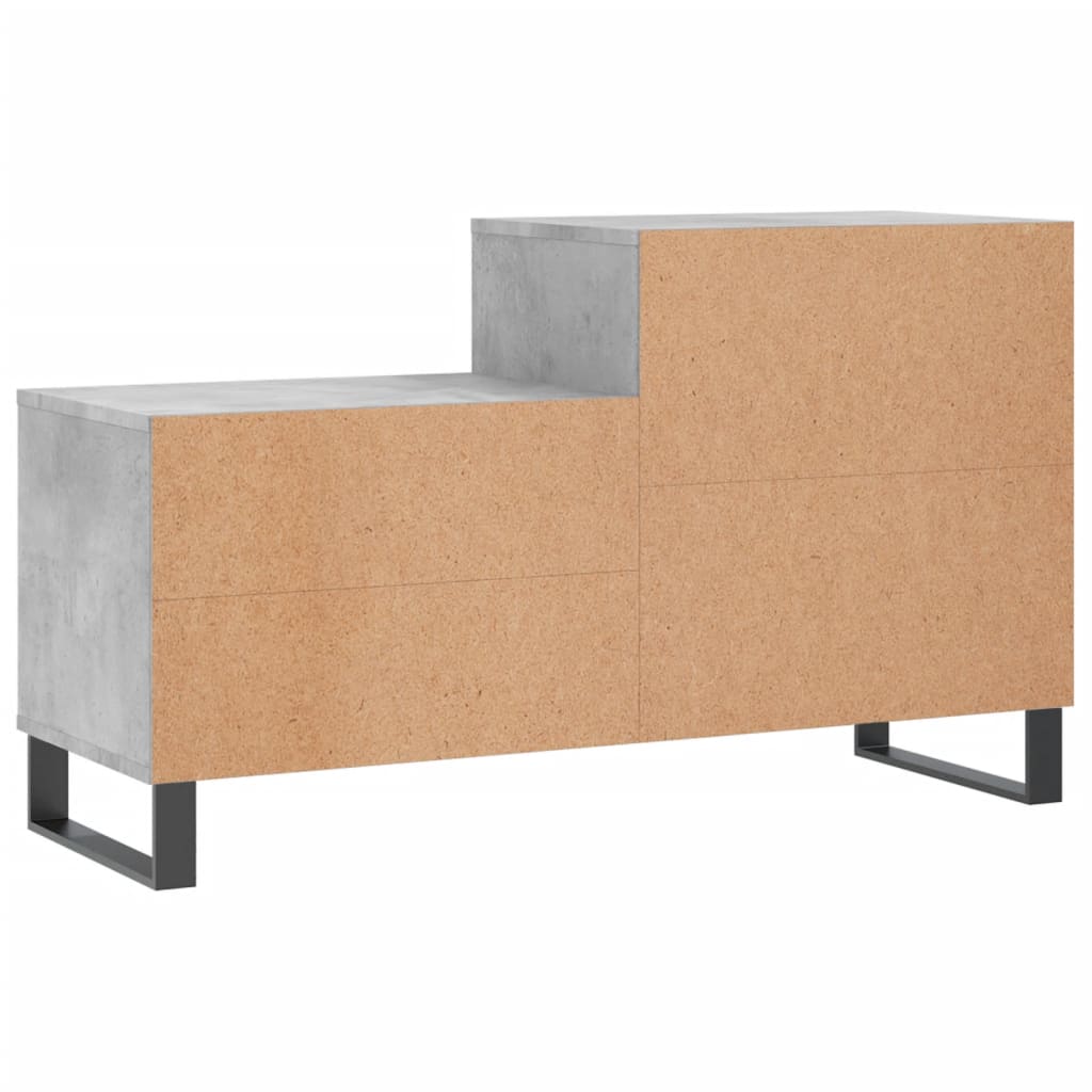Scarpiera Grigio Cemento 102x36x60 cm in Legno Multistrato