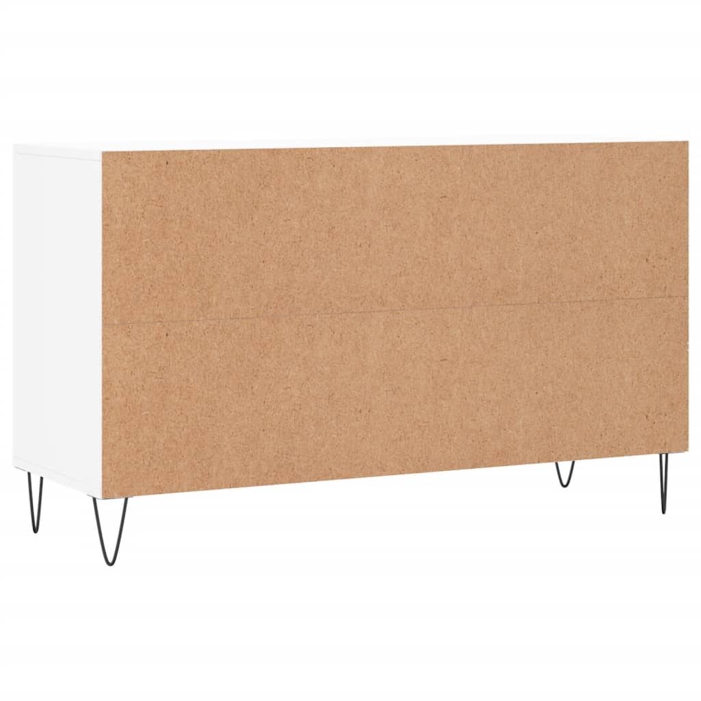 Scarpiera Bianca 102x36x60 cm in Legno Multistrato