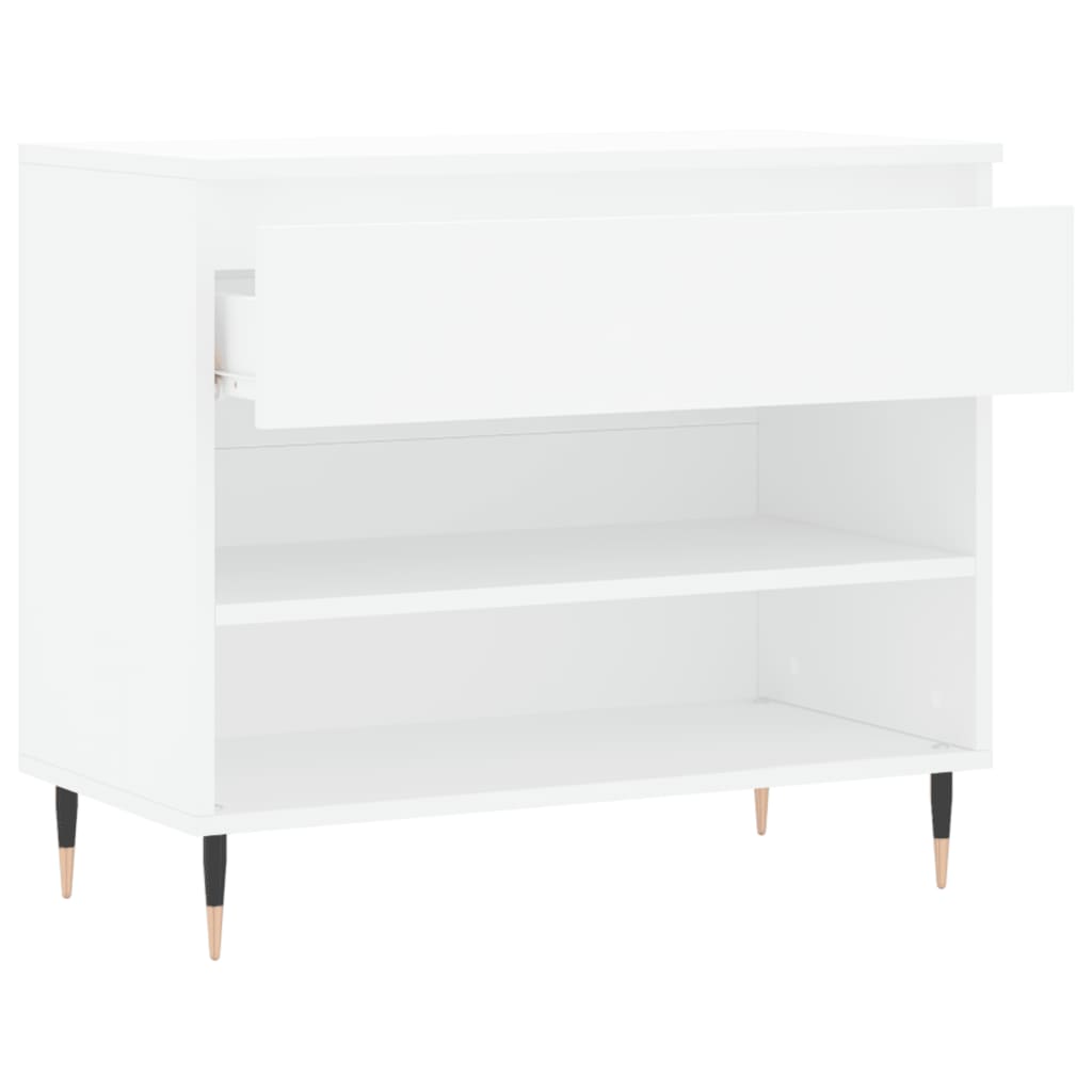 Scarpiera Bianca 70x36x60 cm in Legno Multistrato