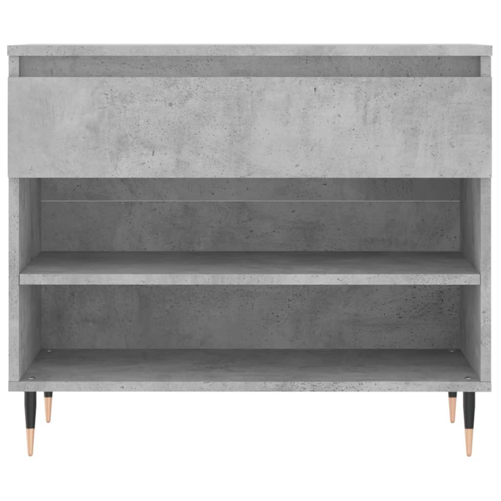 Scarpiera Grigio Cemento 70x36x60 cm in Legno Multistrato