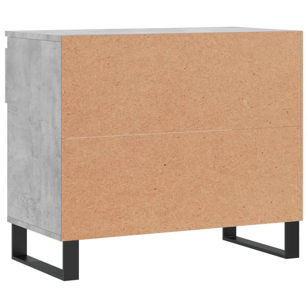 Scarpiera Grigio Cemento 70x36x60 cm in Legno Multistrato