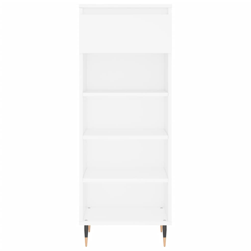 Scarpiera Bianca 40x36x105 cm in Legno Multistrato