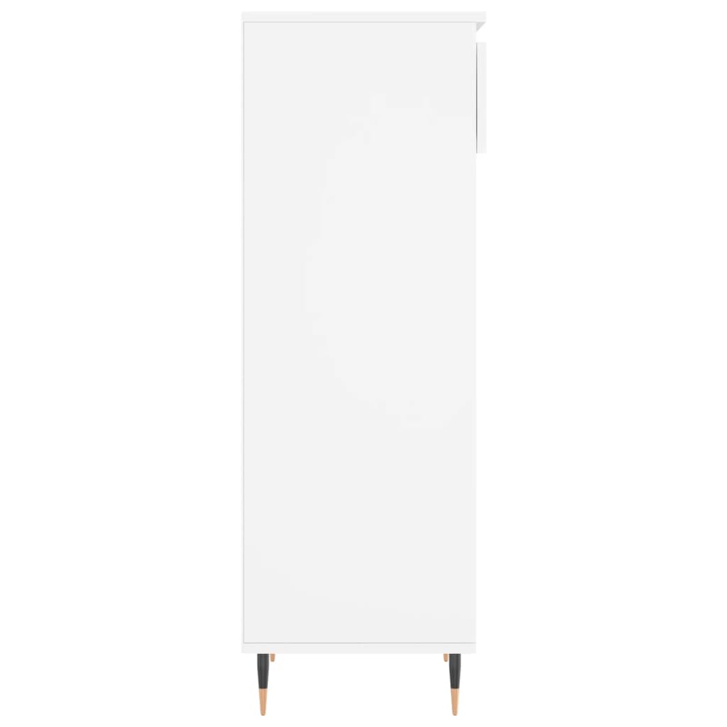 Scarpiera Bianca 40x36x105 cm in Legno Multistrato