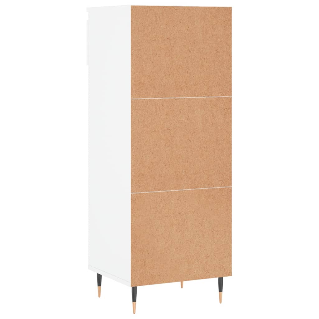 Scarpiera Bianca 40x36x105 cm in Legno Multistrato