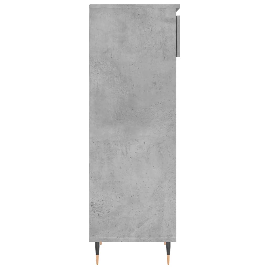 Scarpiera Grigio Cemento 40x36x105 cm in Legno Multistrato