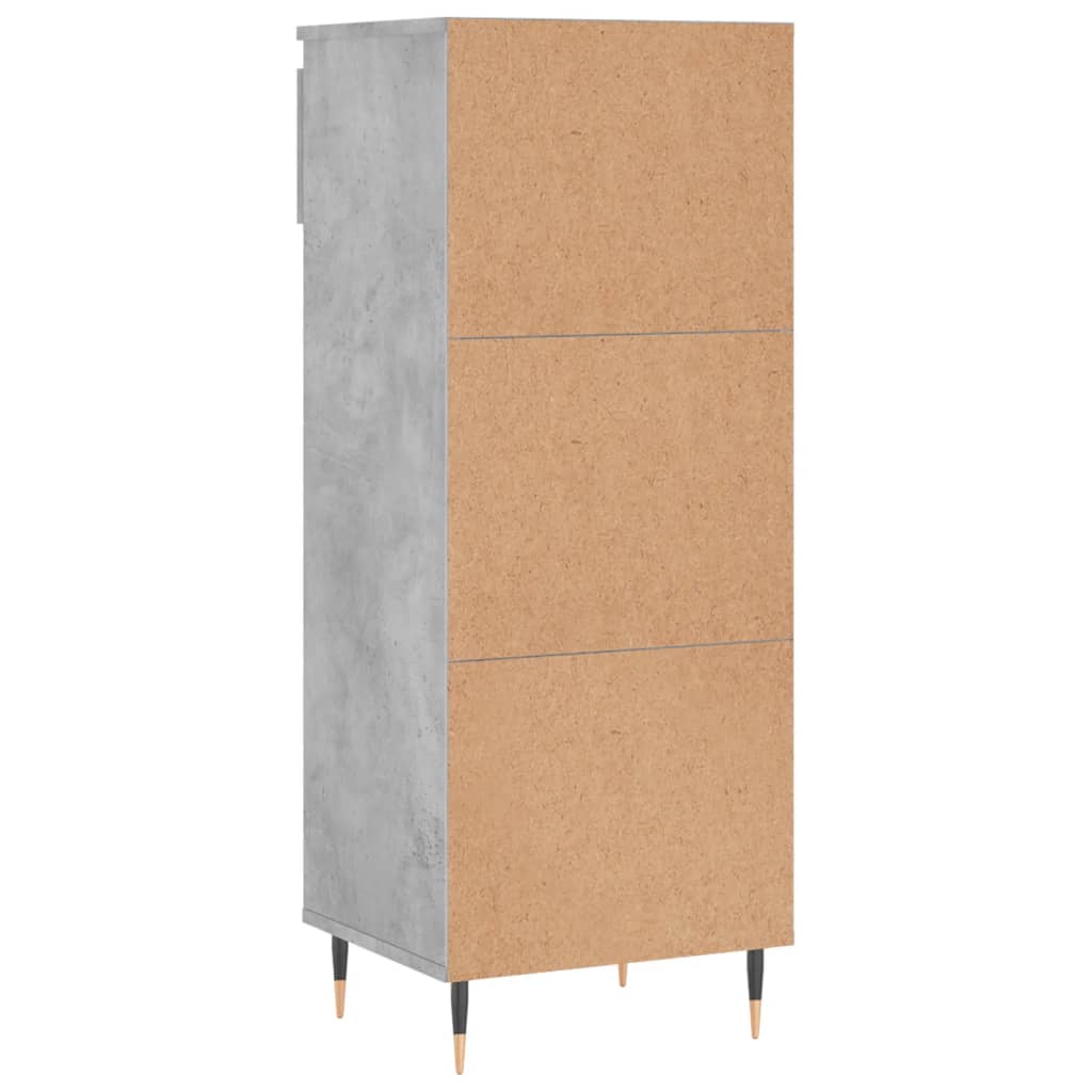 Scarpiera Grigio Cemento 40x36x105 cm in Legno Multistrato