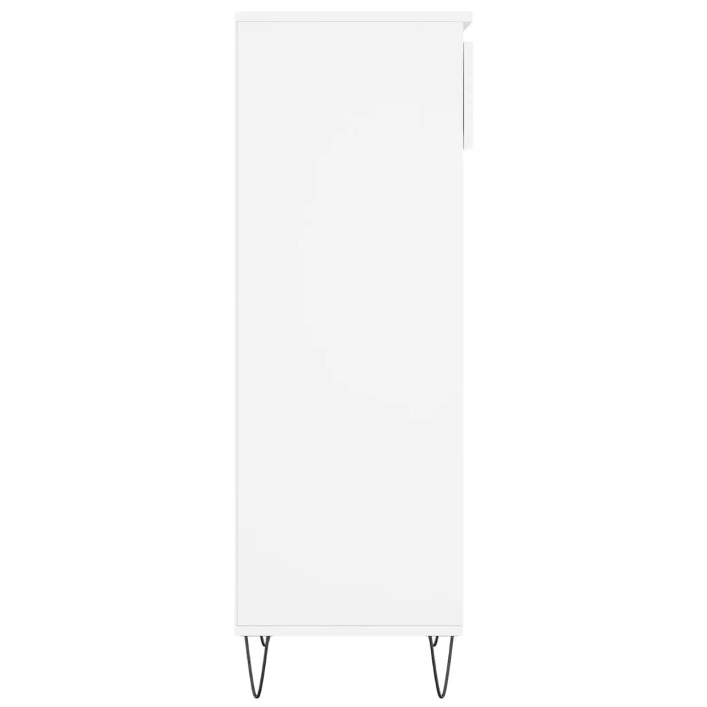Scarpiera Bianca 40x36x105 cm in Legno Multistrato