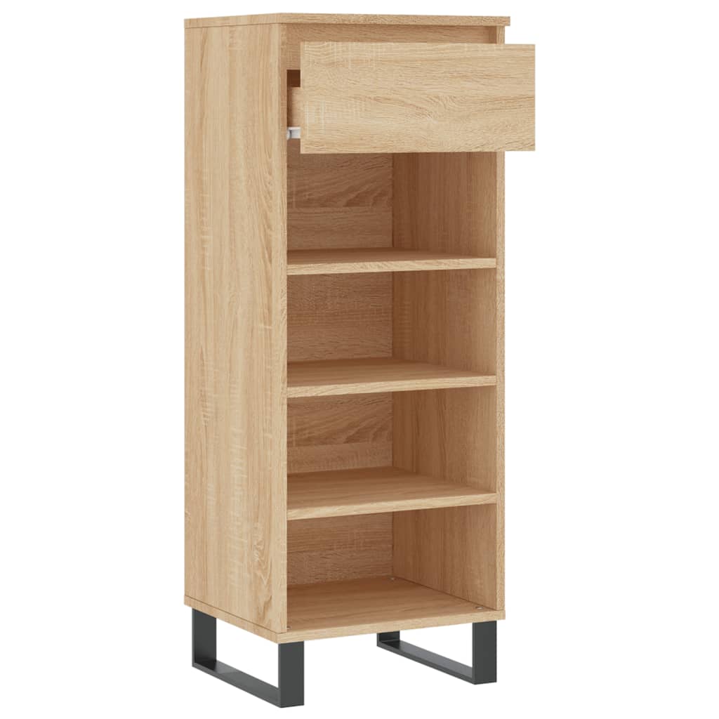 Scarpiera Rovere Sonoma 40x36x105 cm in Legno Multistrato