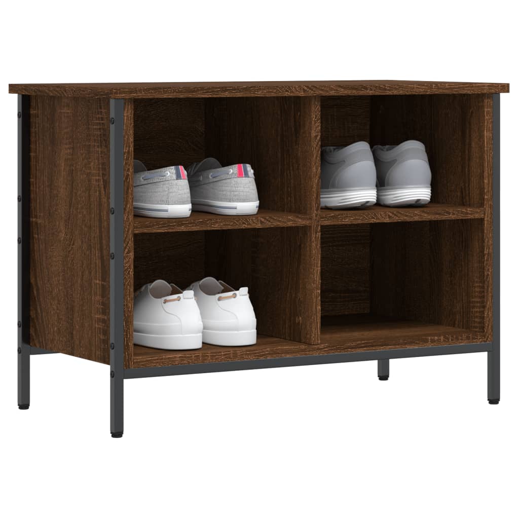 Mobile per scarpe Rovere Marrone 4 scomparti