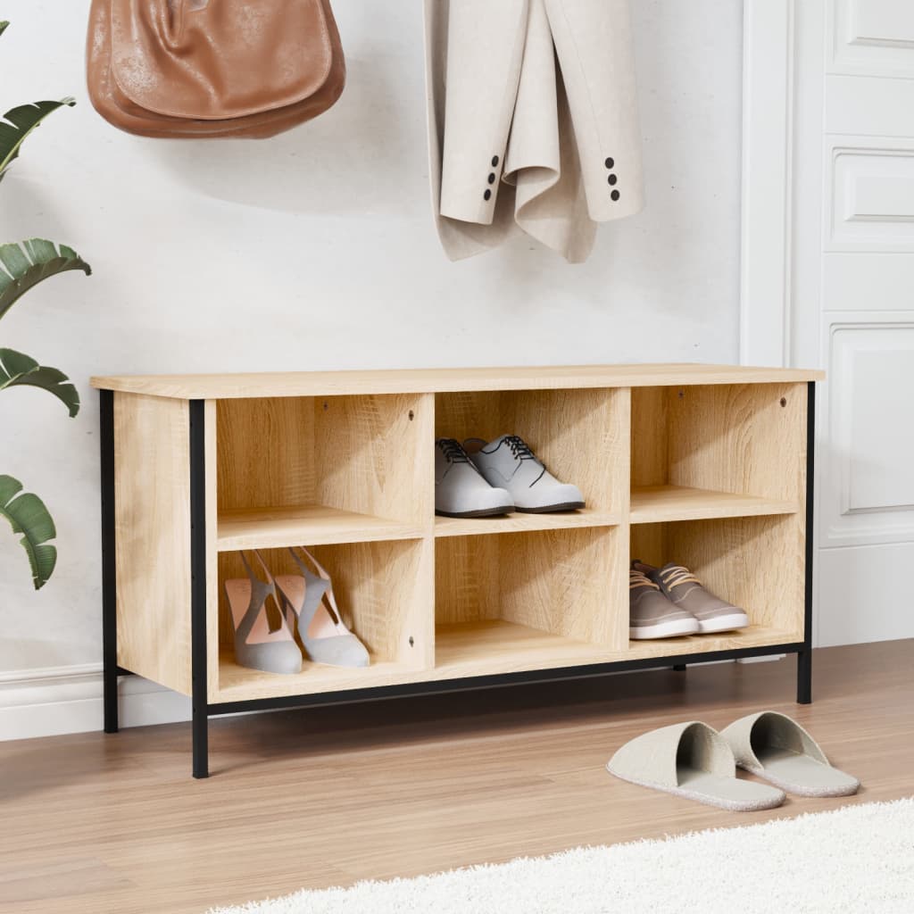 Mobile per scarpe Rovere Sonoma 6 scompartimenti