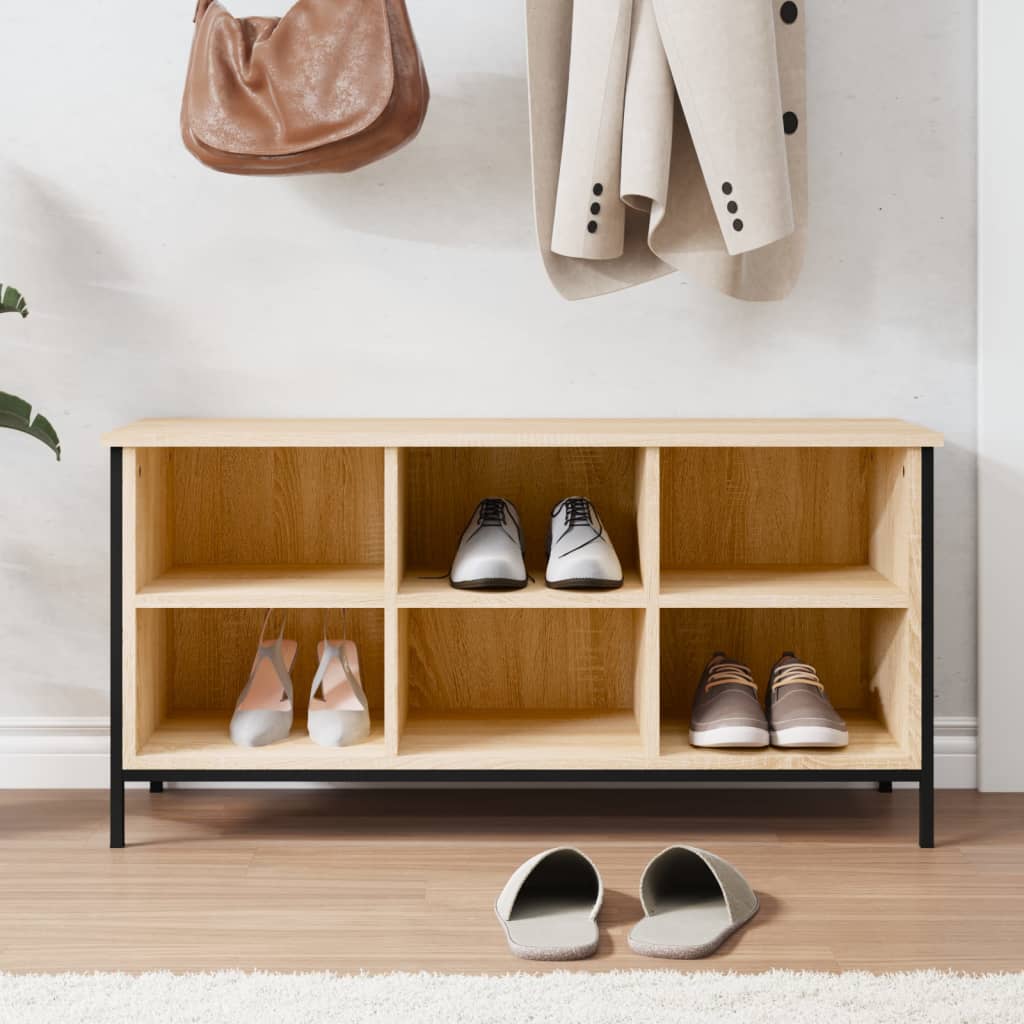 Mobile per scarpe Rovere Sonoma 6 scompartimenti