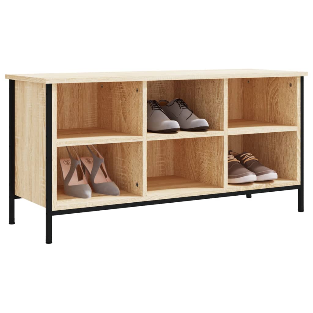 Mobile per scarpe Rovere Sonoma 6 scompartimenti