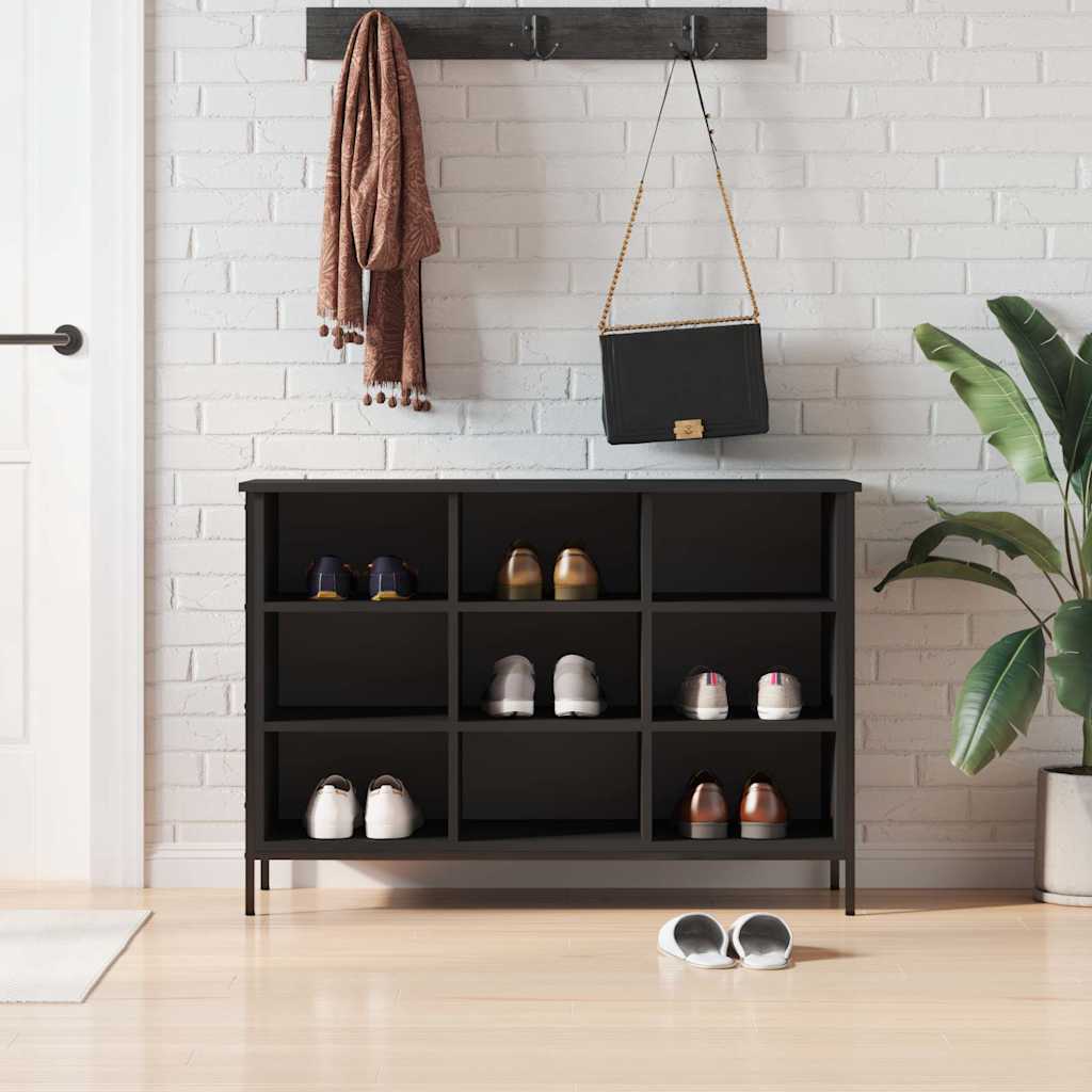 Mobile per scarpe Nero 9 scomparti per riporre le scarpe
