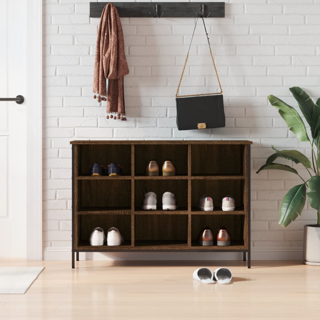 Mobile per scarpe Rovere Marrone 9 scomparti