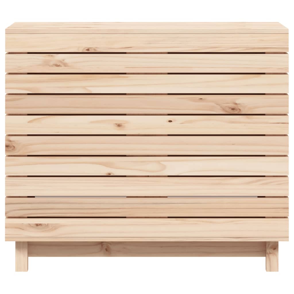 Cesto per Bucato 88,5x44x76 cm Legno Massello Pino