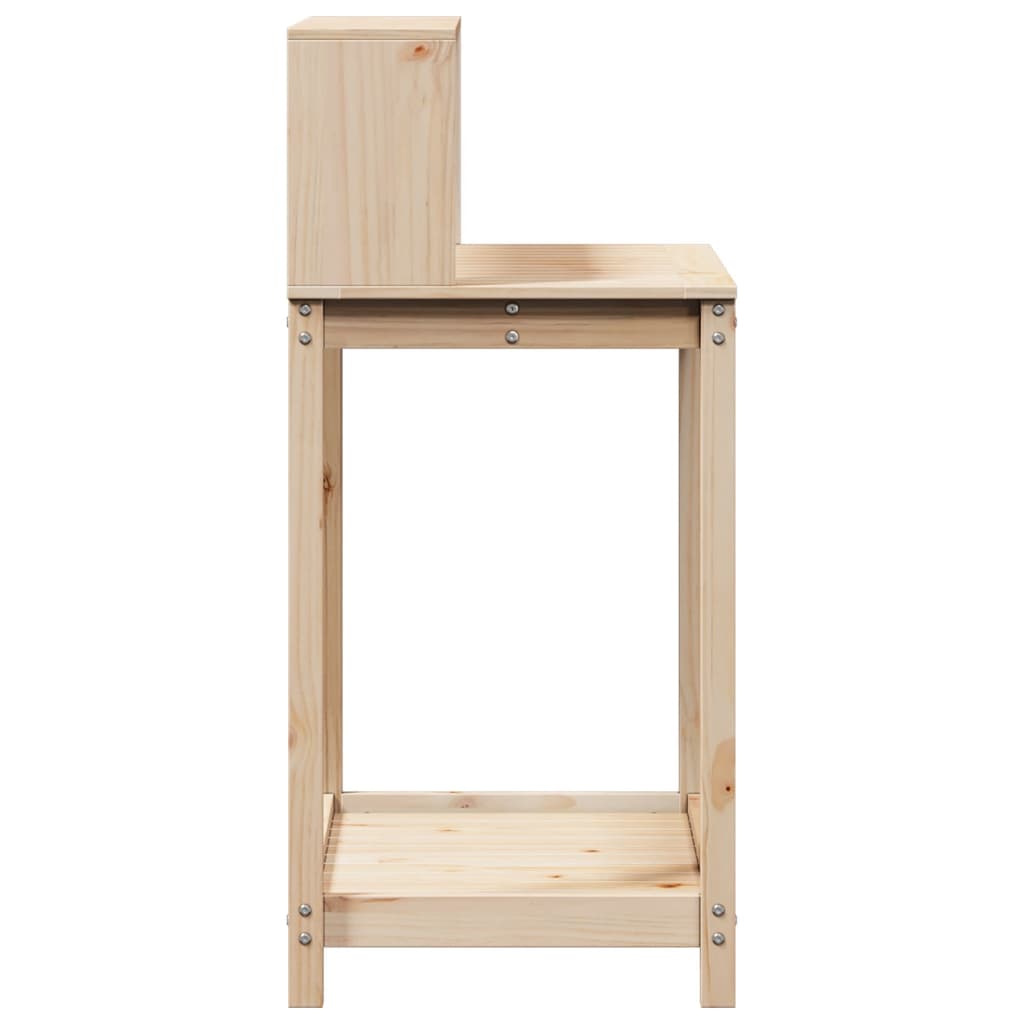 Tavolo Invaso con Ripiani 82,5x50x109,5 cm Legno Massello Pino
