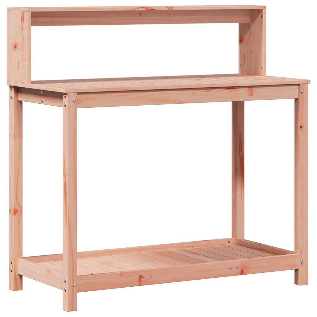 Tavolo Invaso con Ripiani 108x50x109,5cm Legno Massello Douglas