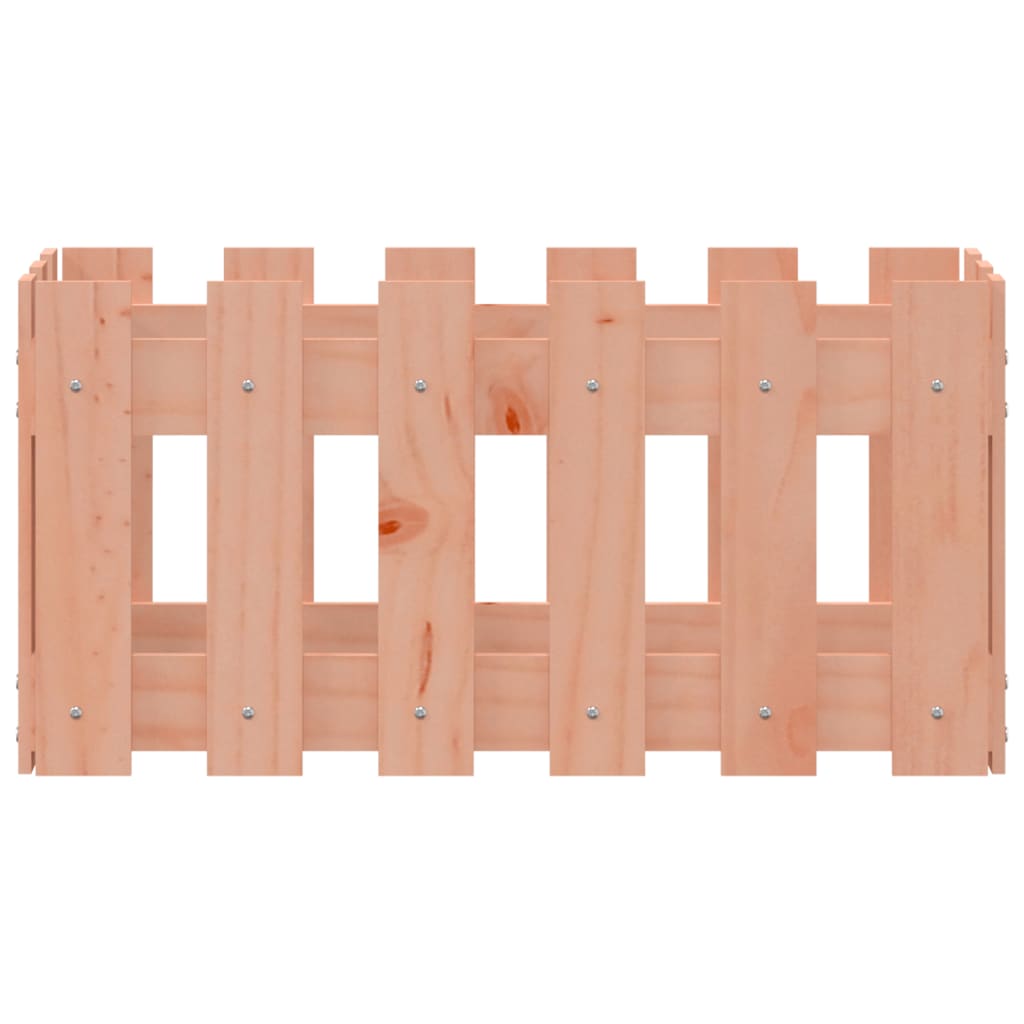 Fioriera Giardino Design Recinzione 60x30x30cm Massello Douglas