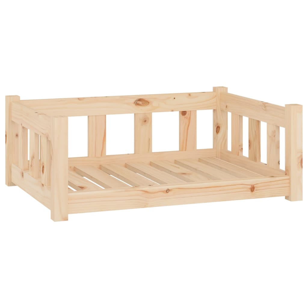 Letto per cani 75,5x55,5x28 cm in legno massello di pino