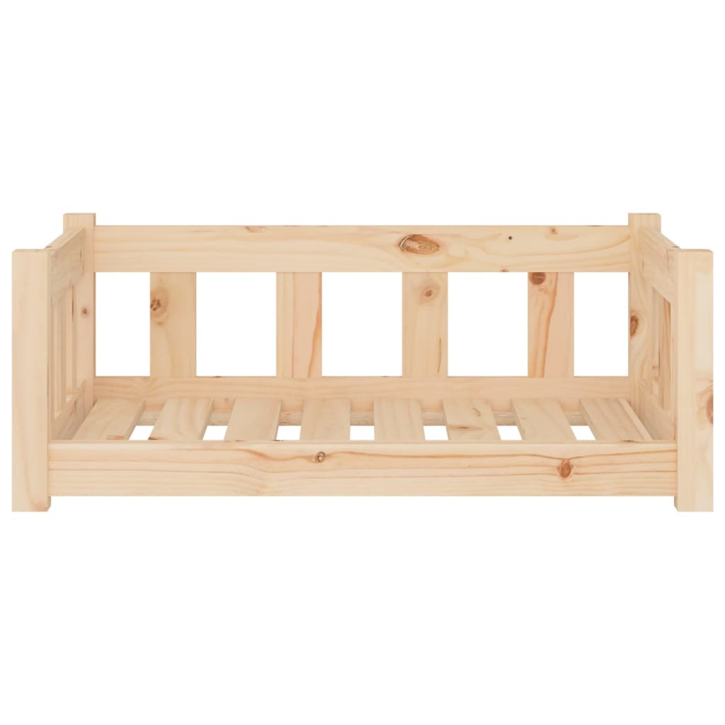 Letto per cani 75,5x55,5x28 cm in legno massello di pino
