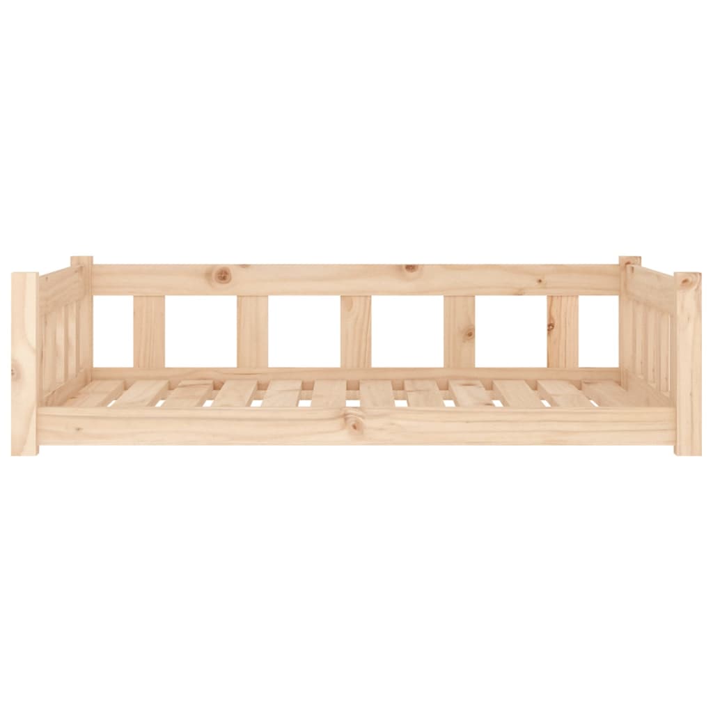 Letto per cani 105,5x75,5x28 cm in legno massello di pino