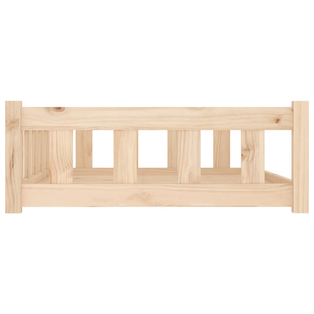 Letto per cani 105,5x75,5x28 cm in legno massello di pino