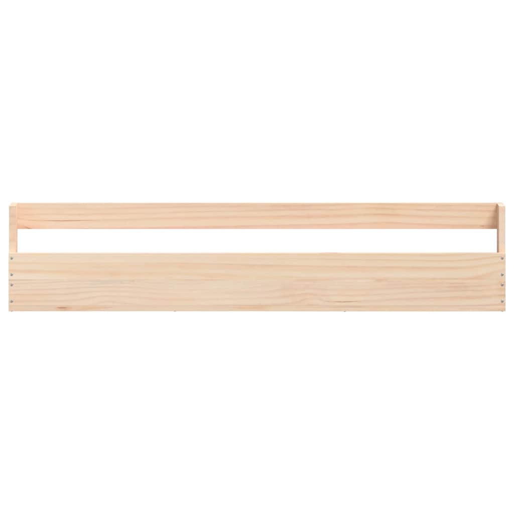 Scarpiere a Parete 2 pz 110x9x23 cm Legno Massello di Pino