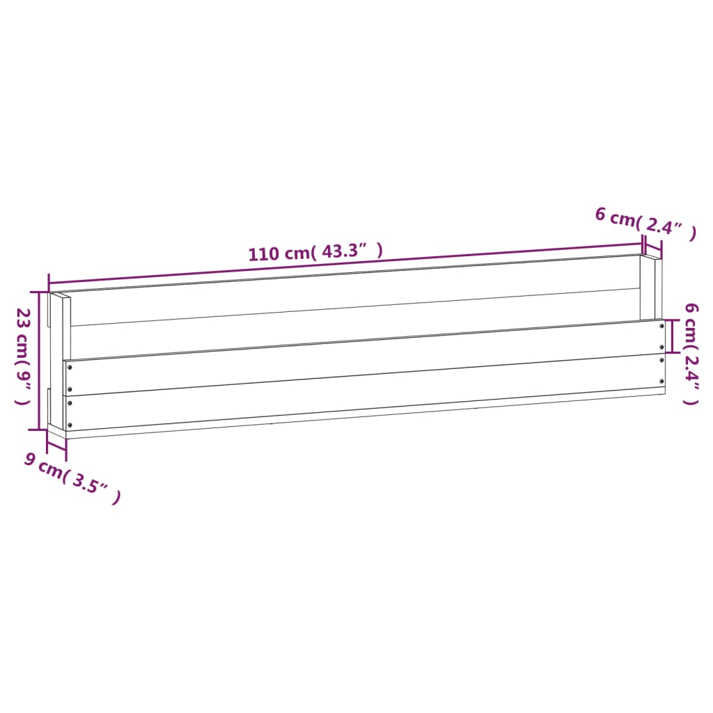 Scarpiere a Parete 2pz Bianco 110x9x23cm Legno Massello di Pino