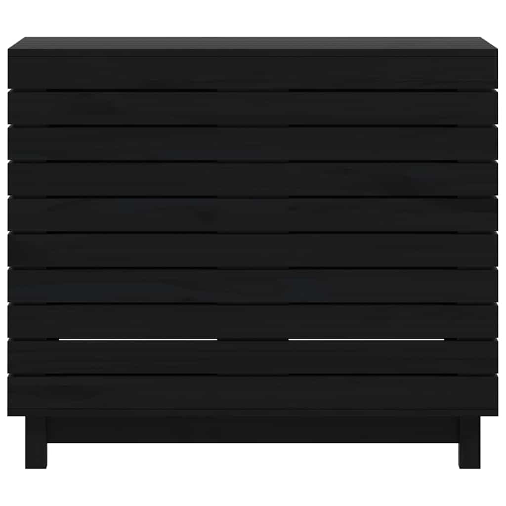 Cesto per Bucato 88,5x44x76 cm Legno Massello Pino