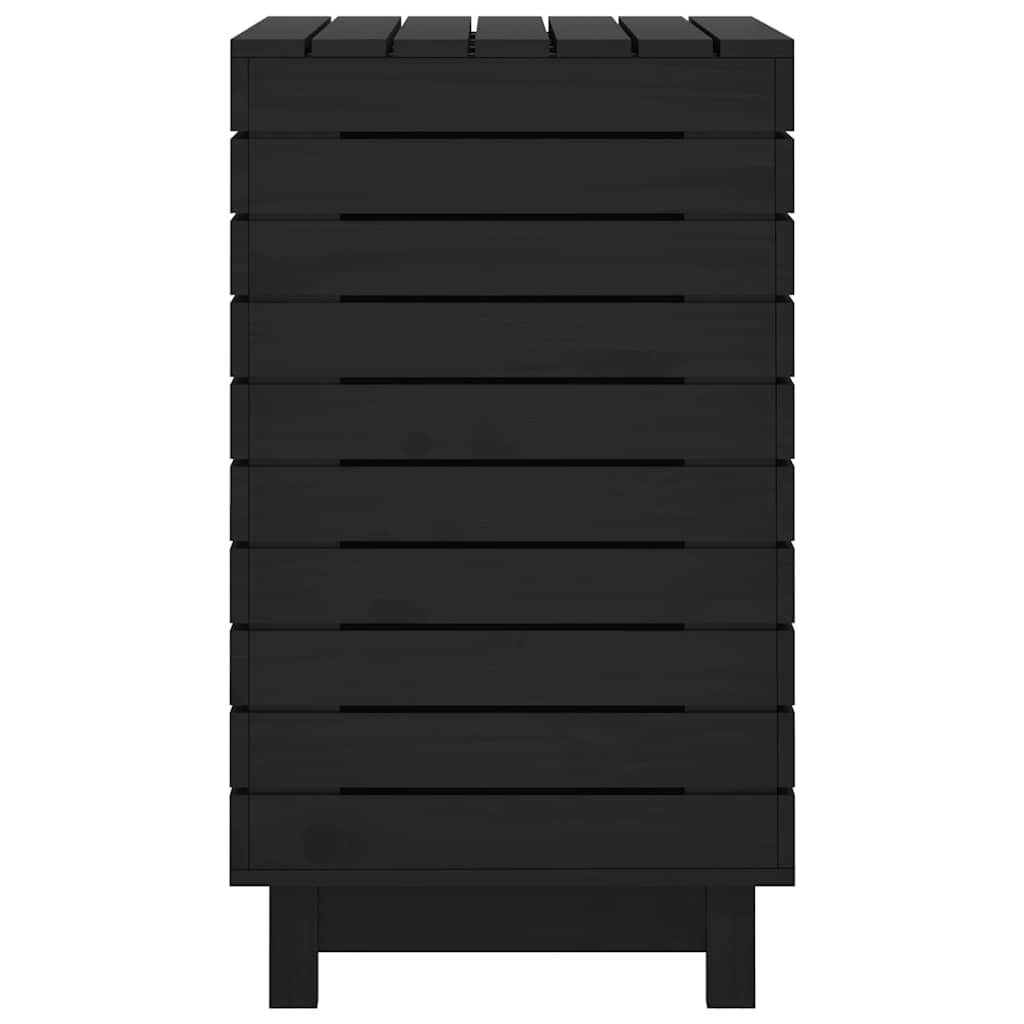 Cesto per Bucato 88,5x44x76 cm Legno Massello Pino