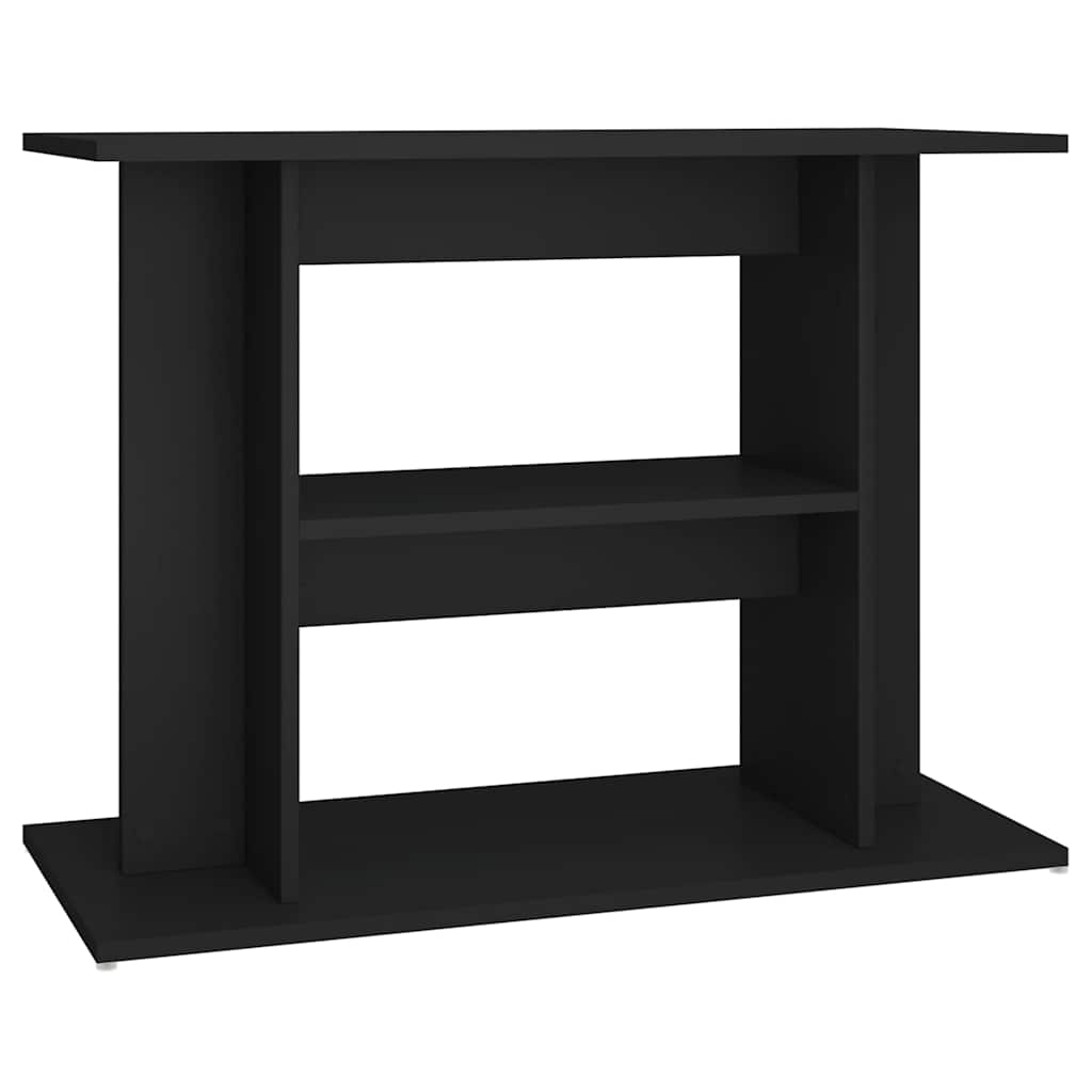 Supporto per Acquario 80x35x60 cm in Legno Multistrato Nero
