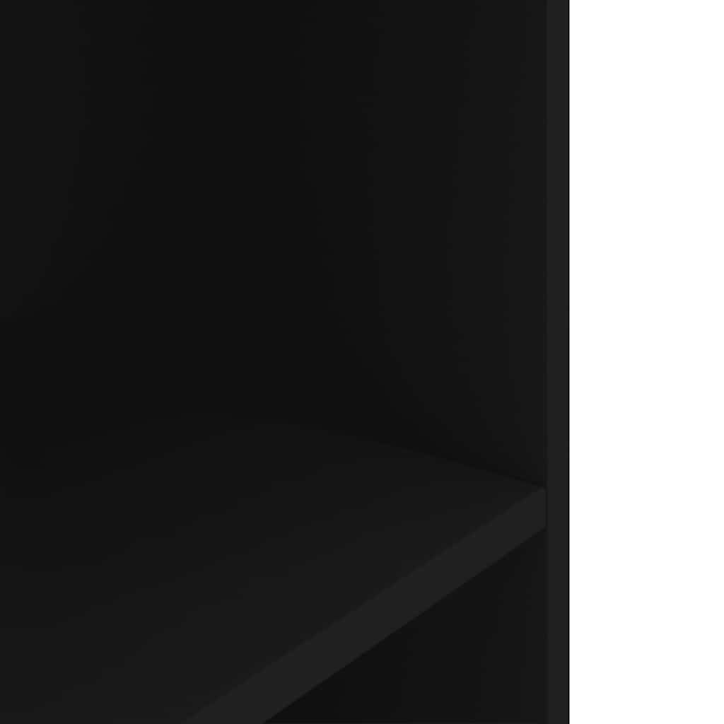 Supporto per Acquario 80x35x60 cm in Legno Multistrato Nero
