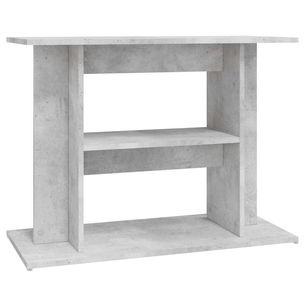 Supporto per acquario in cemento grigio 80x35x60 cm in legno ingegnerizzato
