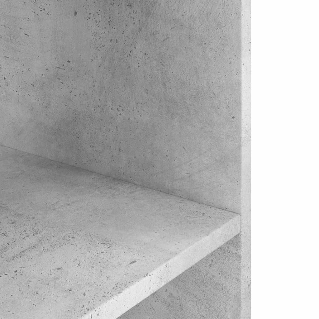 Supporto per acquario in cemento grigio 80x35x60 cm in legno ingegnerizzato