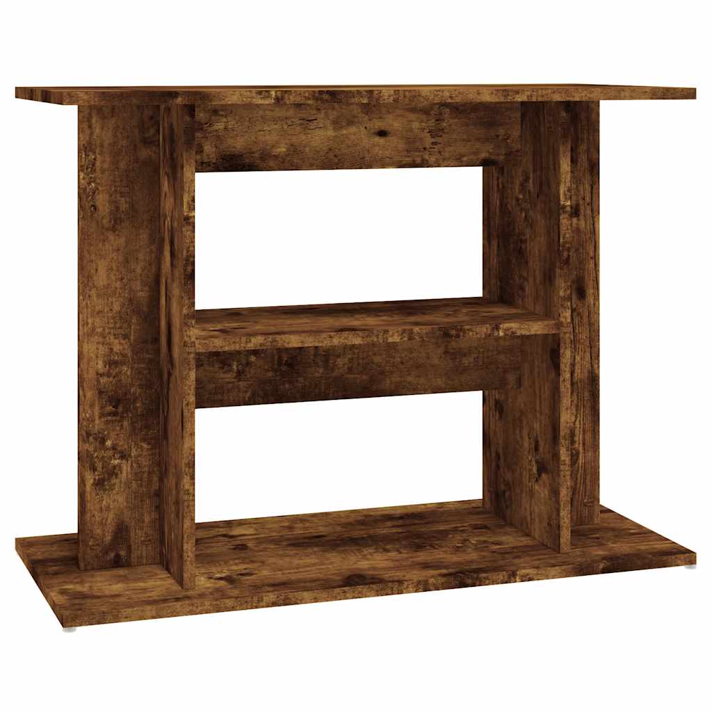 Supporto per acquario in rovere affumicato 80x35x60 cm in legno ingegnerizzato