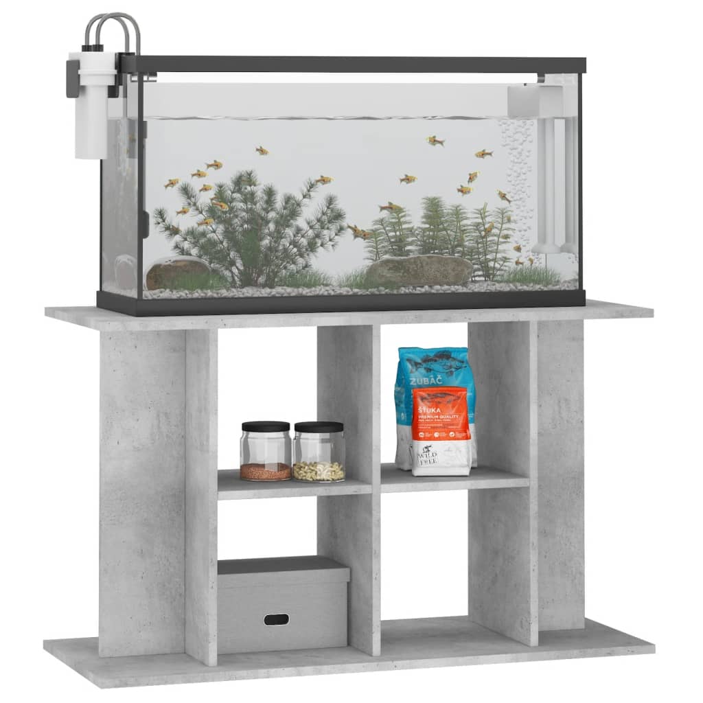 Supporto per acquario in cemento grigio 100x40x60 cm in legno ingegnerizzato