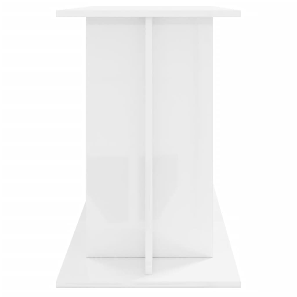 Supporto Acquario 120x40x60 cm Legno Multistrato Bianco Lucido