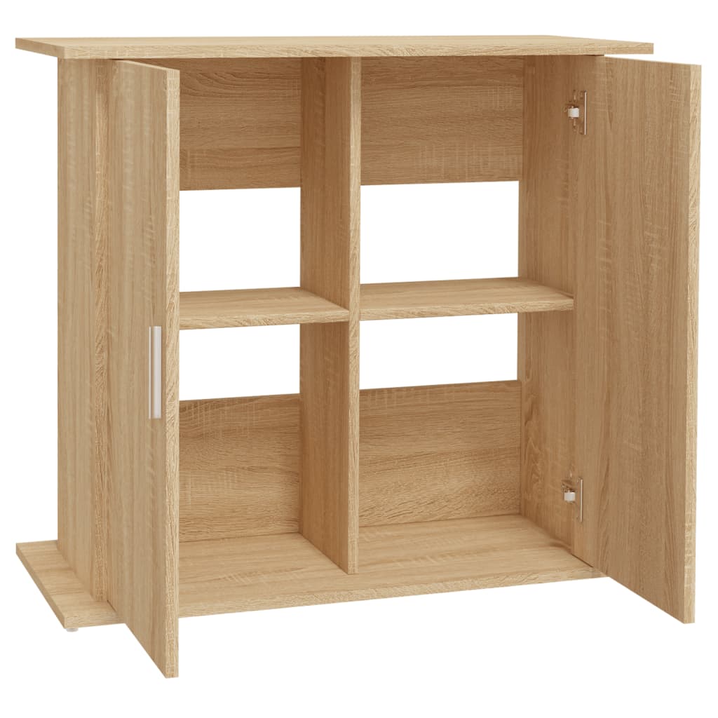 Supporto per acquario in rovere Sonoma 81x36x73 cm in legno ingegnerizzato