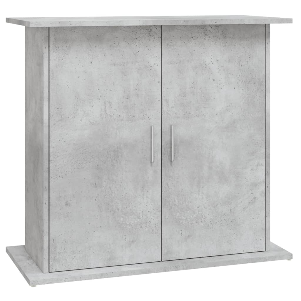 Supporto per acquario in cemento grigio 81x36x73 cm in legno ingegnerizzato