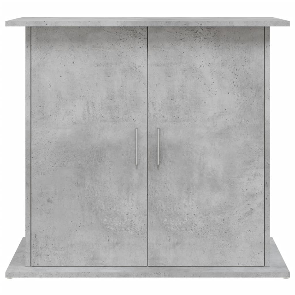 Supporto per acquario in cemento grigio 81x36x73 cm in legno ingegnerizzato