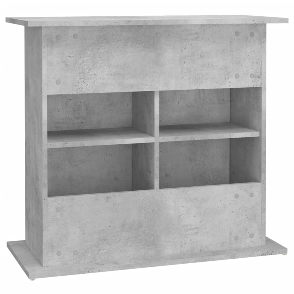 Supporto per acquario in cemento grigio 81x36x73 cm in legno ingegnerizzato