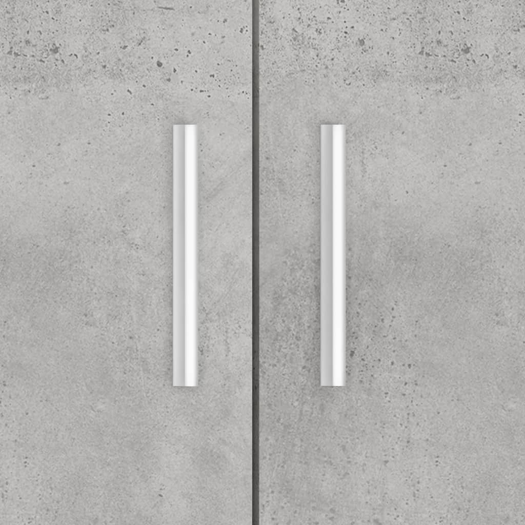Supporto per acquario in cemento grigio 81x36x73 cm in legno ingegnerizzato