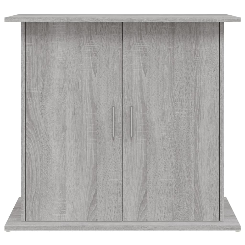 Supporto Acquario 81x36x73cm in Legno Multistrato Grigio Sonoma